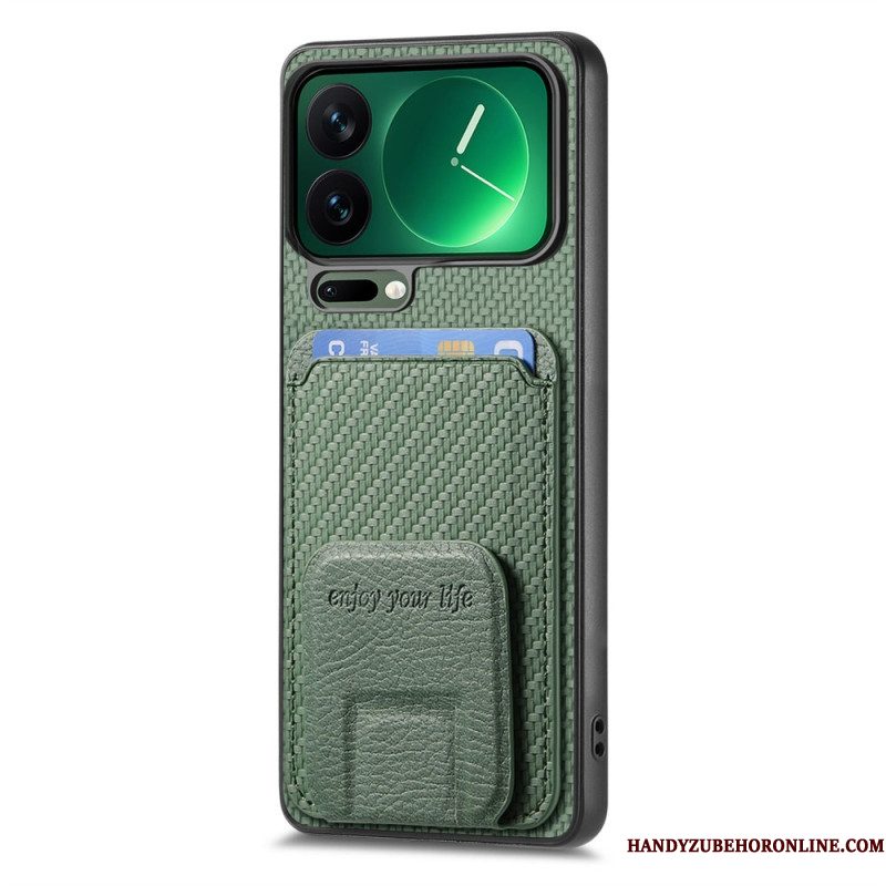 Hoesje Xiaomi 17 Pro Max Kaarthouder En Standaard Bescherming Hoesje
