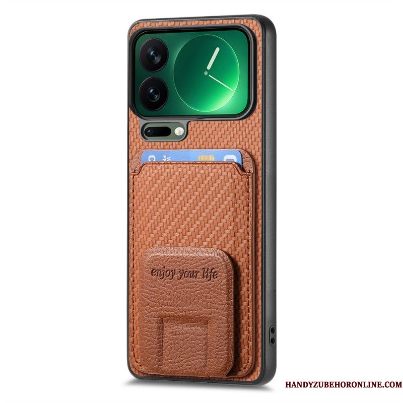 Hoesje Xiaomi 17 Pro Max Kaarthouder En Standaard Bescherming Hoesje