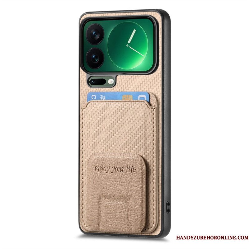 Hoesje Xiaomi 17 Pro Max Kaarthouder En Standaard Bescherming Hoesje