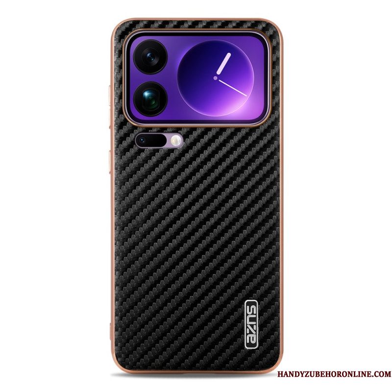 Hoesje Xiaomi 17 Pro Max Koolstofvezeltextuur