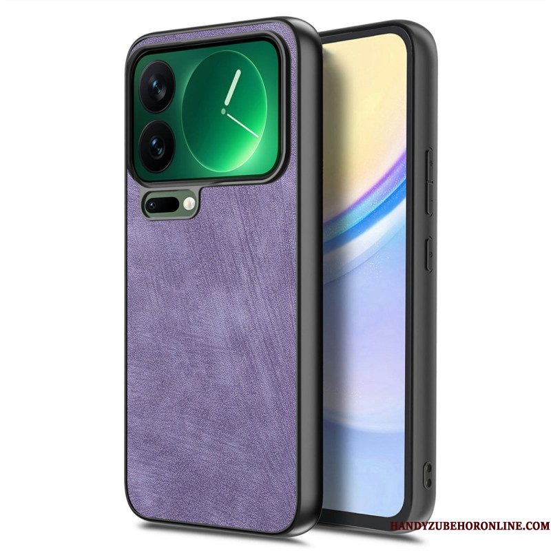 Hoesje Xiaomi 17 Pro Max Schokbestendig Slank Model Met Lederlook