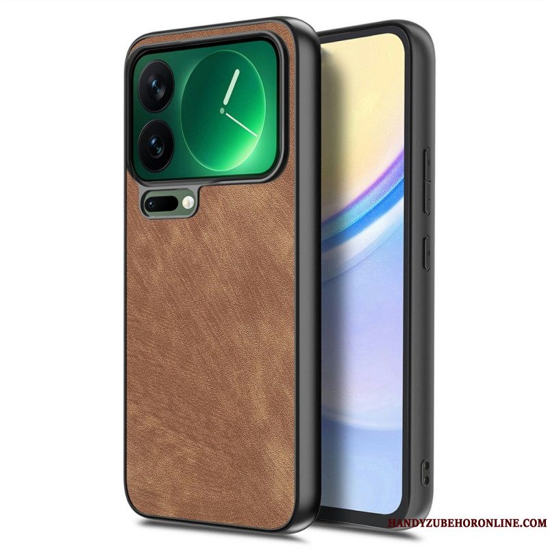 Hoesje Xiaomi 17 Pro Max Schokbestendig Slank Model Met Lederlook
