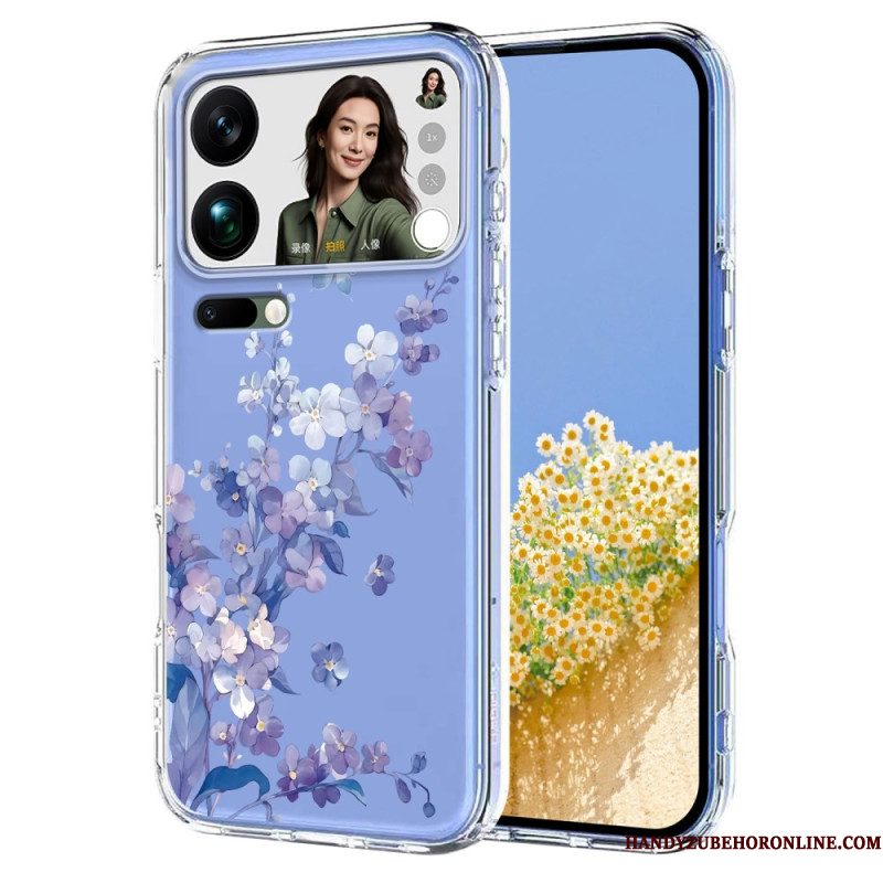 Hoesje Xiaomi 17 Pro Max Vlinders En Bloemen Bescherming Hoesje