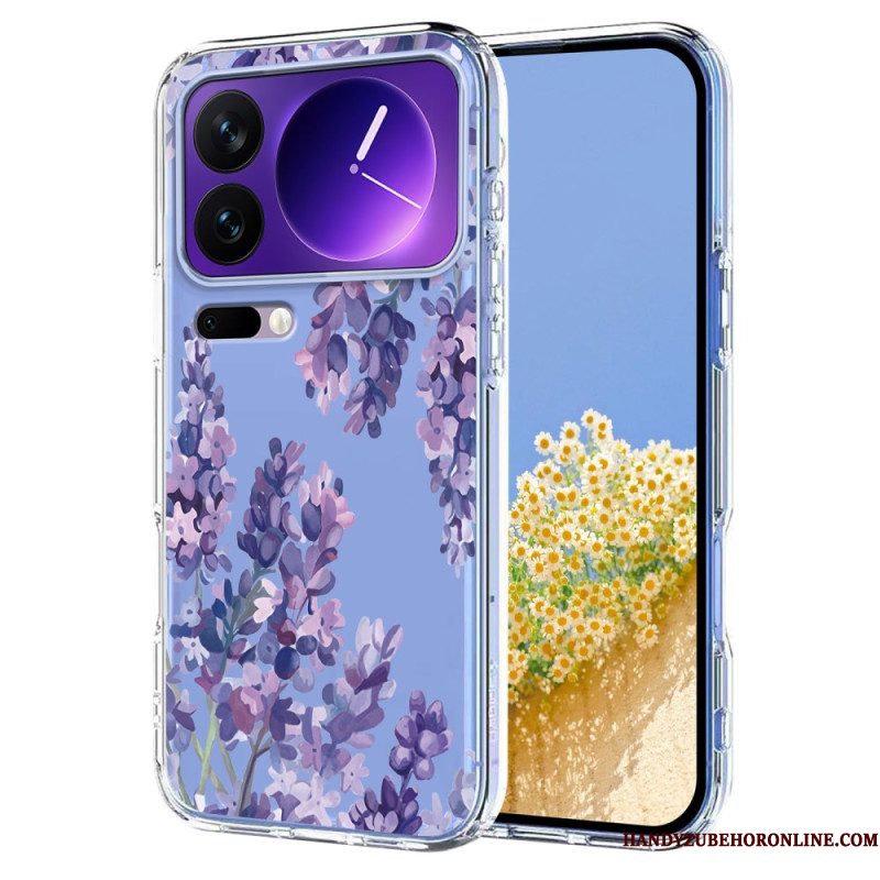 Hoesje Xiaomi 17 Pro Transparante Vlinders En Bloemen