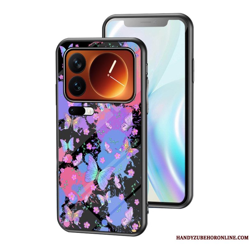 Hoesje Xiaomi 17 Pro Vlinder Van Gehard Glas