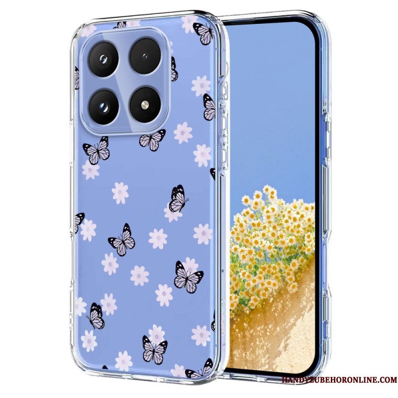 Hoesje Xiaomi 17 Vlinders En Bloemen Bescherming Hoesje