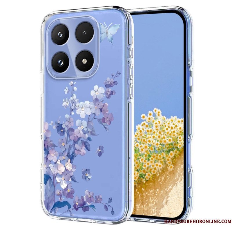 Hoesje Xiaomi 17 Vlinders En Bloemen Bescherming Hoesje