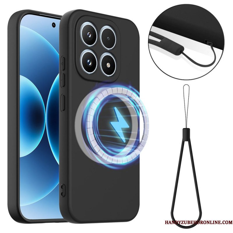 Hoesje Xiaomi 17 Vloeibare Siliconen Met Magneet