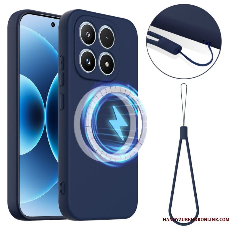 Hoesje Xiaomi 17 Vloeibare Siliconen Met Magneet