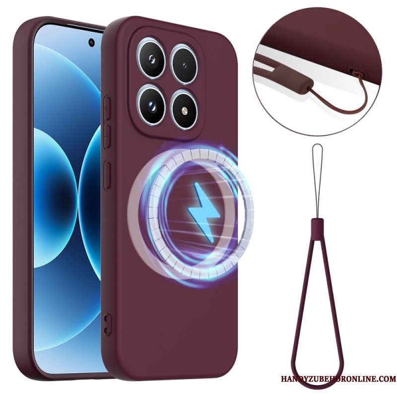 Hoesje Xiaomi 17 Vloeibare Siliconen Met Magneet