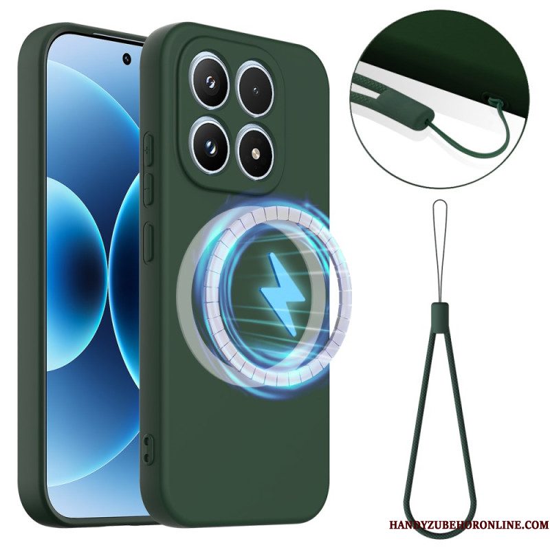 Hoesje Xiaomi 17 Vloeibare Siliconen Met Magneet