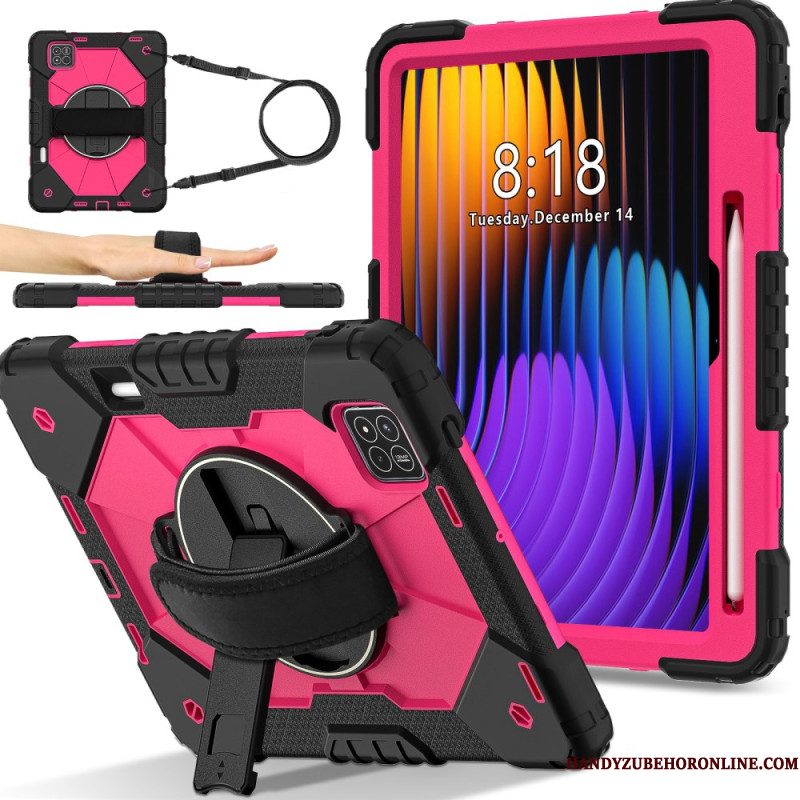 Hoesje Xiaomi Pad 7 / 7 Pro Volledige Bescherming Met Schouderband