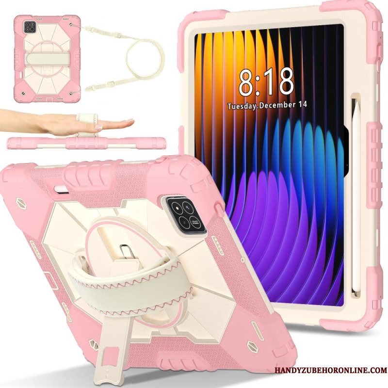 Hoesje Xiaomi Pad 7 / 7 Pro Volledige Bescherming Met Schouderband