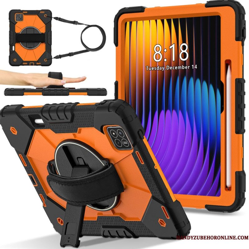 Hoesje Xiaomi Pad 7 / 7 Pro Volledige Bescherming Met Schouderband