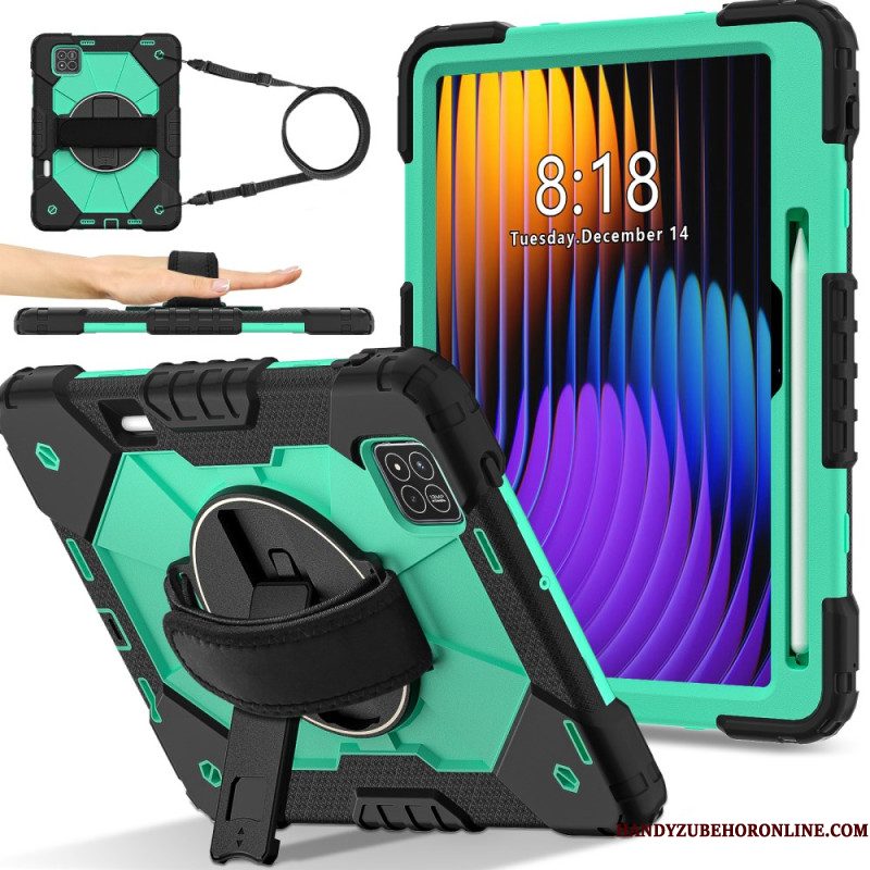 Hoesje Xiaomi Pad 7 / 7 Pro Volledige Bescherming Met Schouderband