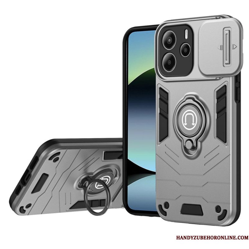 Hoesje Xiaomi Redmi Note 14 4g Schuifbare Camerabeschermer En Houder Bescherming Hoesje