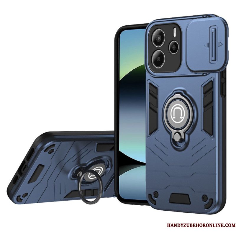 Hoesje Xiaomi Redmi Note 14 4g Schuifbare Camerabeschermer En Houder Bescherming Hoesje