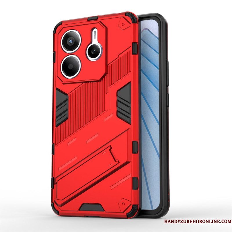 Hoesje Xiaomi Redmi Note 14 5g Afneembare Handsfree Standaard Met Twee Standen Bescherming Hoesje