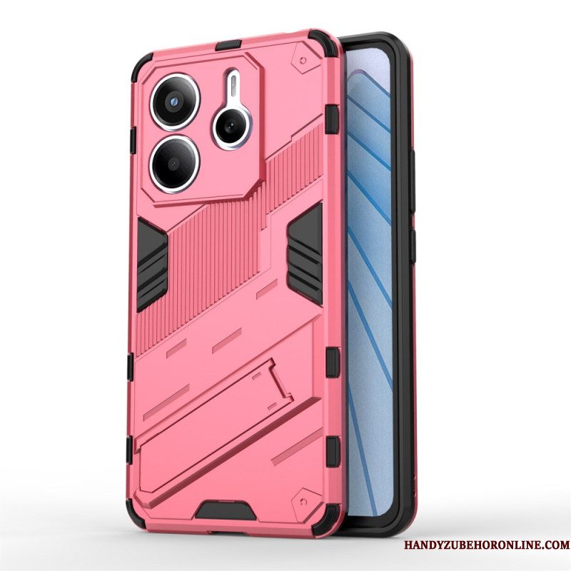 Hoesje Xiaomi Redmi Note 14 5g Afneembare Handsfree Standaard Met Twee Standen Bescherming Hoesje