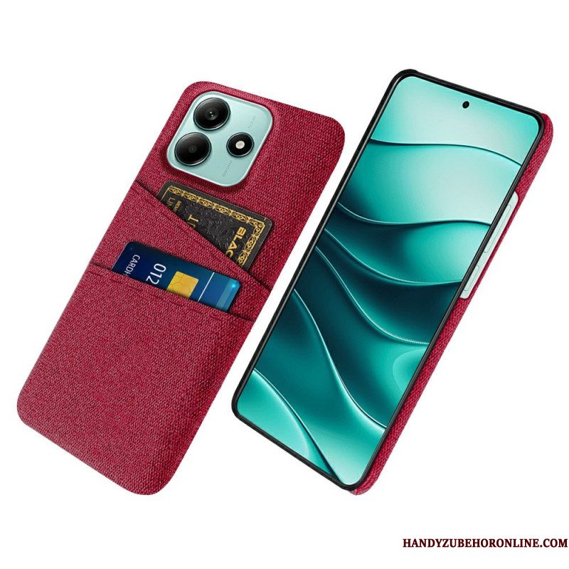 Hoesje Xiaomi Redmi Note 14 5g Stoffen Kaarthouder