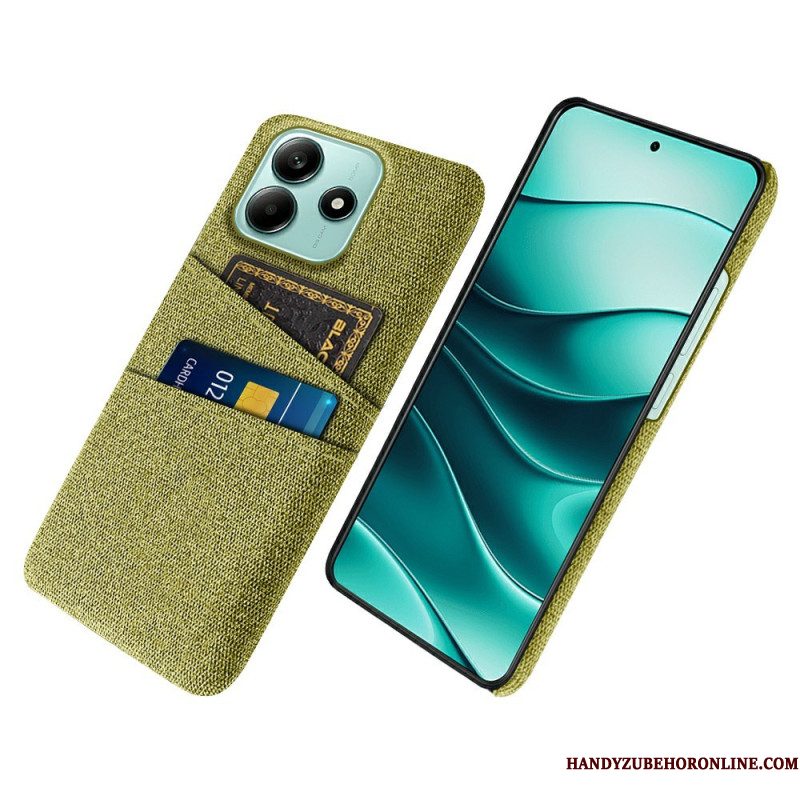 Hoesje Xiaomi Redmi Note 14 5g Stoffen Kaarthouder