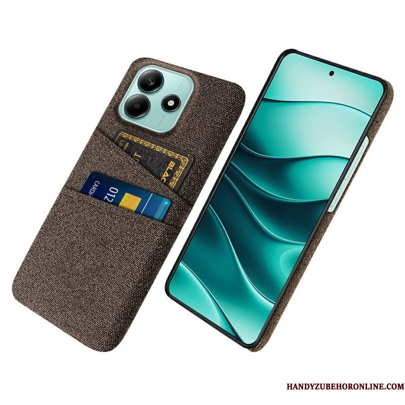 Hoesje Xiaomi Redmi Note 14 5g Stoffen Kaarthouder