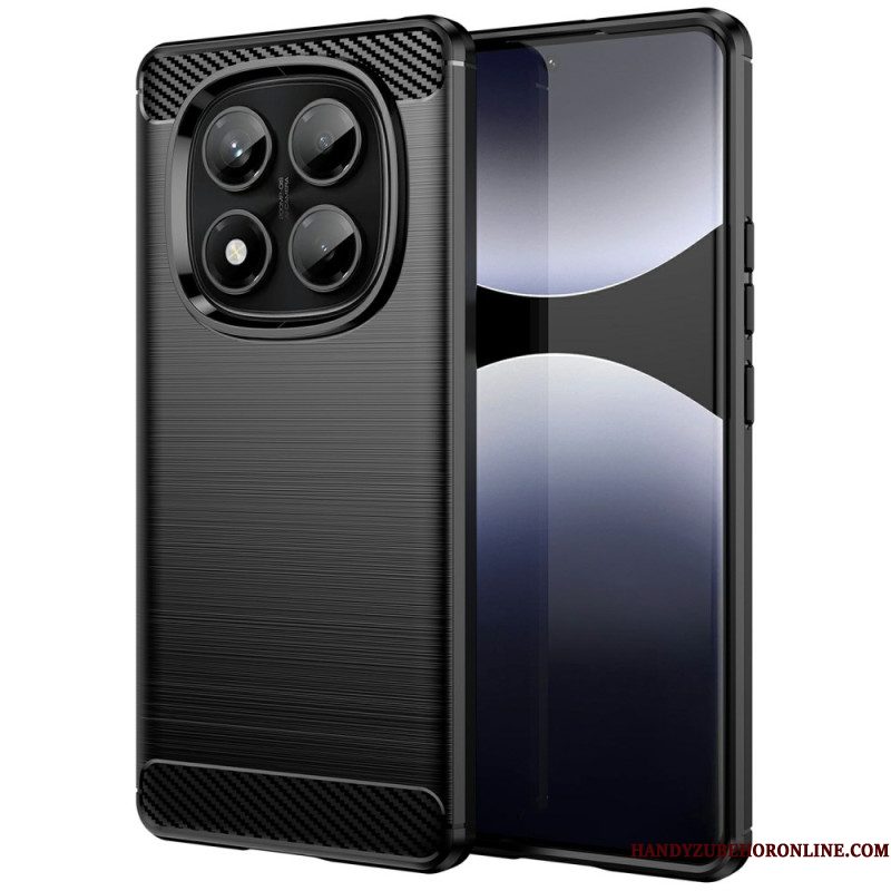 Hoesje Xiaomi Redmi Note 14 Pro 4g Geborsteld Koolstofvezel Bescherming Hoesje