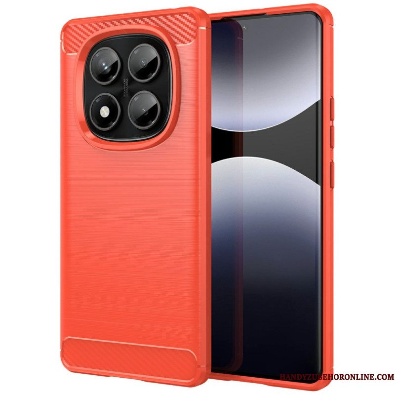Hoesje Xiaomi Redmi Note 14 Pro 4g Geborsteld Koolstofvezel Bescherming Hoesje