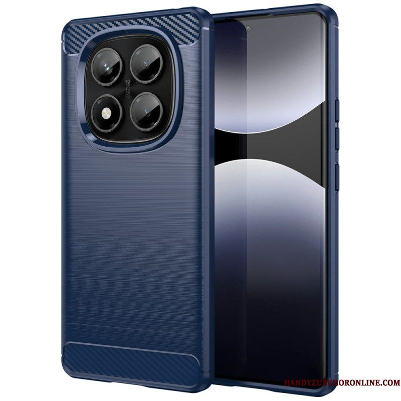 Hoesje Xiaomi Redmi Note 14 Pro 4g Geborsteld Koolstofvezel Bescherming Hoesje