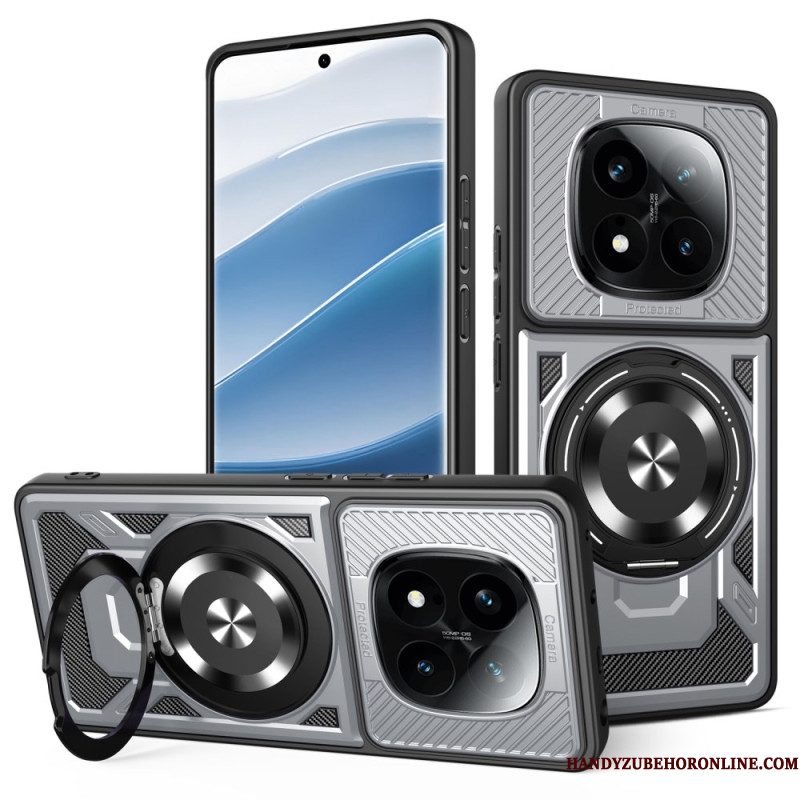 Hoesje Xiaomi Redmi Note 14 Pro 4g Magnetisch Met Draaibare Standaard