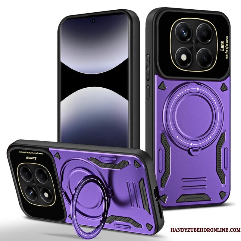 Hoesje Xiaomi Redmi Note 14 Pro 4g Magnetische Draaibare Standaard Bescherming Hoesje