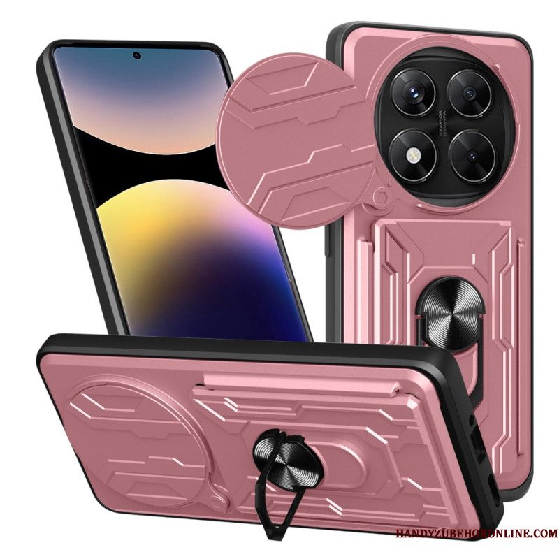 Hoesje Xiaomi Redmi Note 14 Pro 4g Ultra-resistent Met Standaard En Lensbeschermer