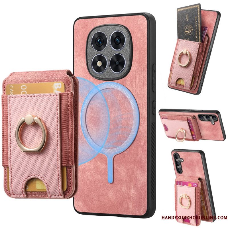 Hoesje Xiaomi Redmi Note 14 Pro 5g Magnetische Kaarthouder Met Verticale Klep