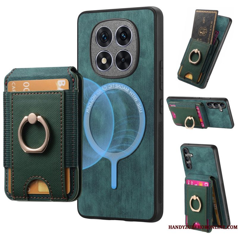 Hoesje Xiaomi Redmi Note 14 Pro 5g Magnetische Kaarthouder Met Verticale Klep