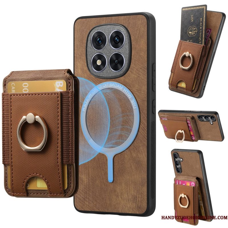 Hoesje Xiaomi Redmi Note 14 Pro 5g Magnetische Kaarthouder Met Verticale Klep