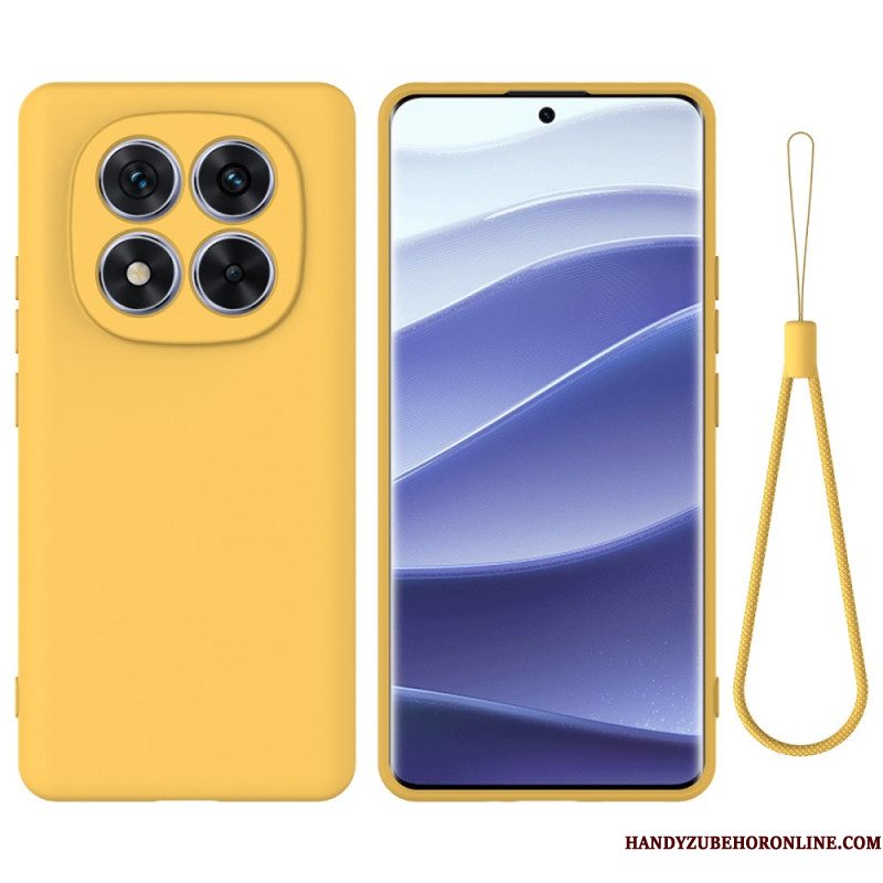 Hoesje Xiaomi Redmi Note 14 Pro 5g Vloeibare Siliconen Met Draagkoord