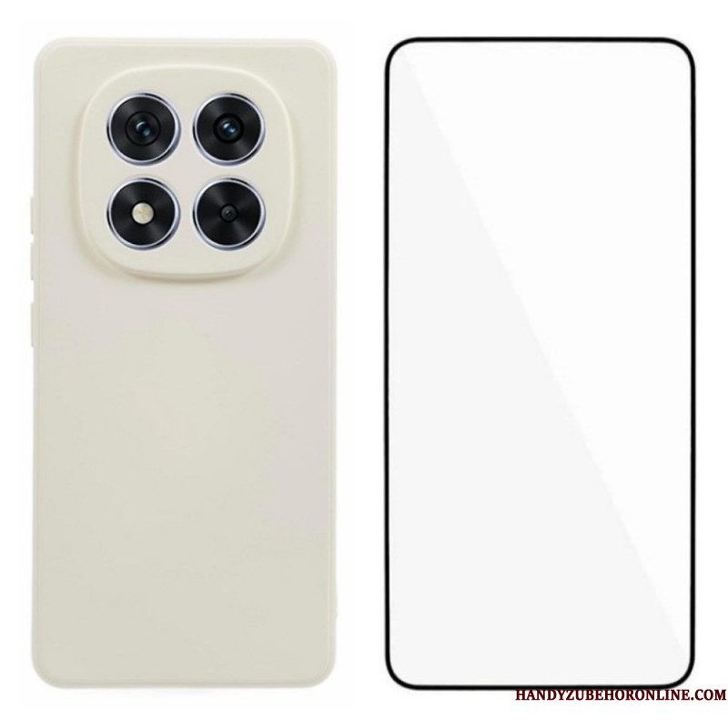Hoesje Xiaomi Redmi Note 14 Pro Plus 5g Siliconen Met Schermbeschermer Bescherming Hoesje