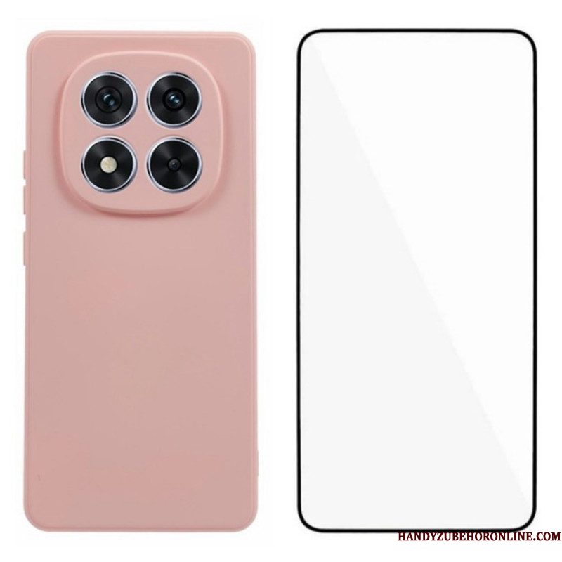 Hoesje Xiaomi Redmi Note 14 Pro Plus 5g Siliconen Met Schermbeschermer Bescherming Hoesje