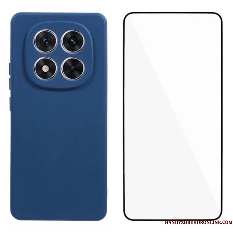 Hoesje Xiaomi Redmi Note 14 Pro Plus 5g Siliconen Met Schermbeschermer Bescherming Hoesje