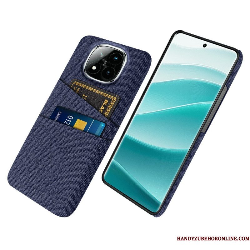 Hoesje Xiaomi Redmi Note 14 Pro Plus 5g Stoffen Kaarthouder