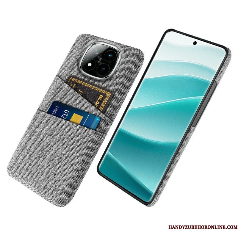 Hoesje Xiaomi Redmi Note 14 Pro Plus 5g Stoffen Kaarthouder