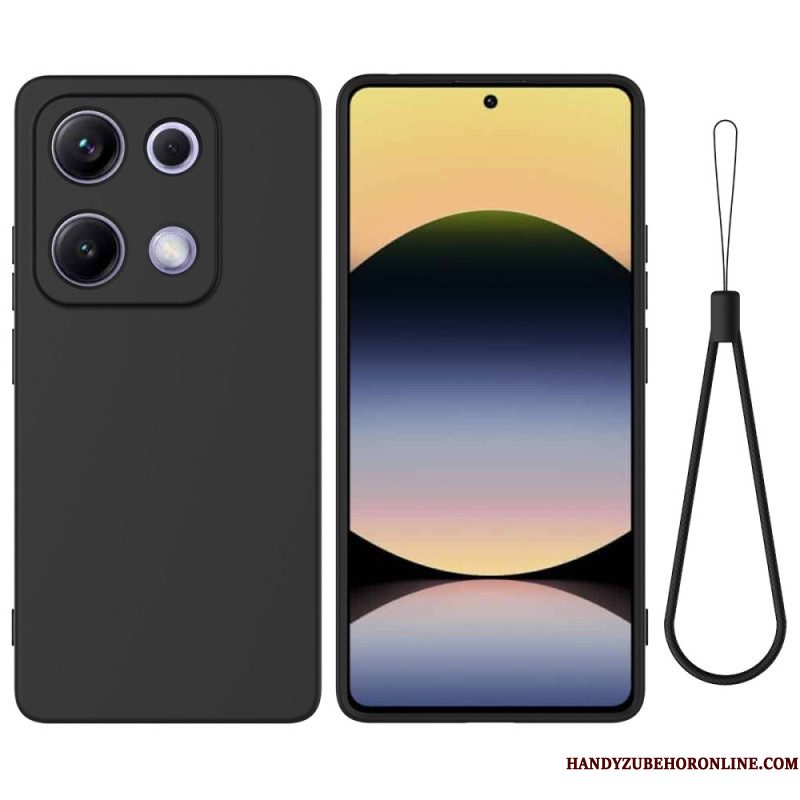 Hoesje Xiaomi Redmi Note 14s Vloeibare Siliconen Band Bescherming Hoesje