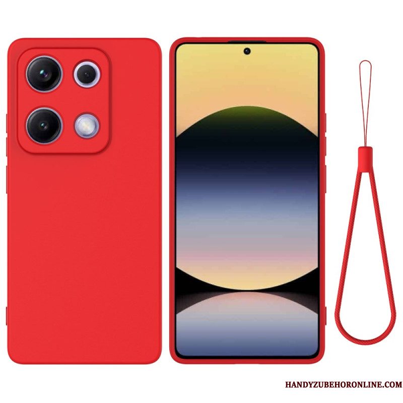 Hoesje Xiaomi Redmi Note 14s Vloeibare Siliconen Band Bescherming Hoesje