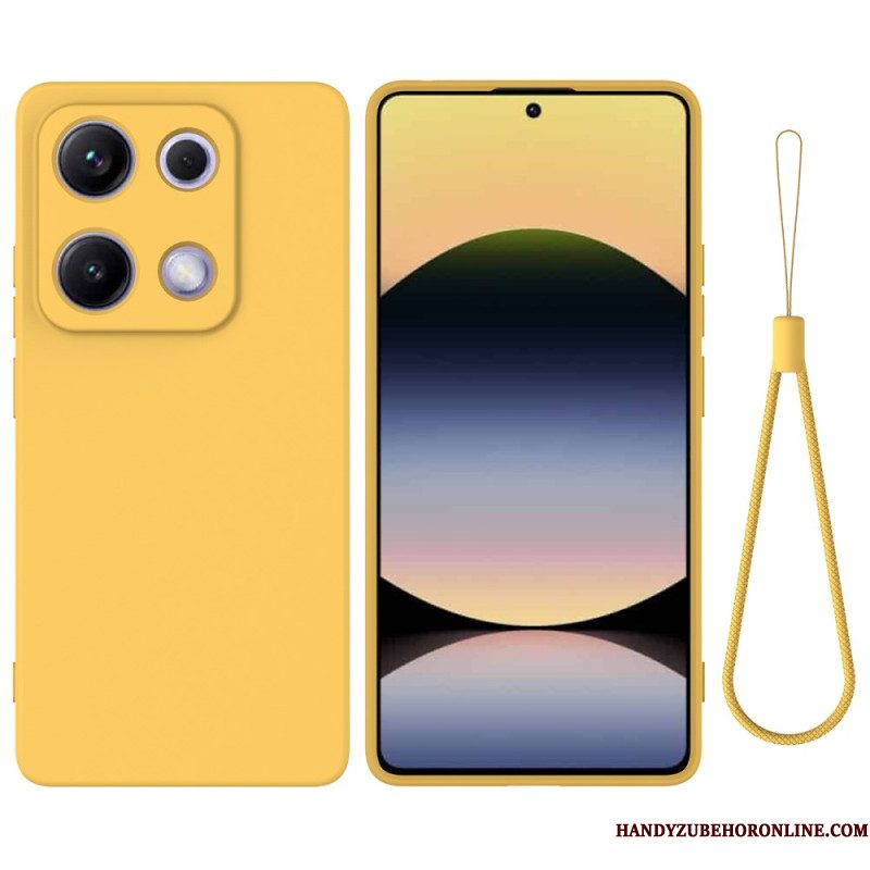 Hoesje Xiaomi Redmi Note 14s Vloeibare Siliconen Band Bescherming Hoesje