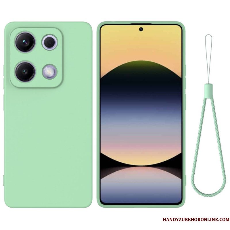 Hoesje Xiaomi Redmi Note 14s Vloeibare Siliconen Band Bescherming Hoesje
