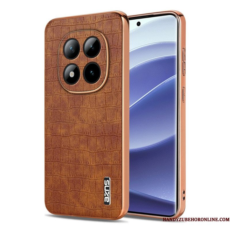 Hoesje Xiaomi Redmi Note 15 Pro Plus 5g Azns Krokodillenleertextuur