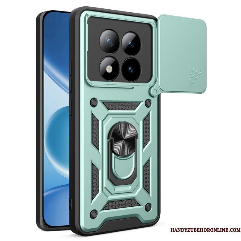 Hoesje Xiaomi Redmi Note 15 Pro Plus 5g Schuifbare Camerabescherming En Geïntegreerde Standaard Bescherming Hoesje