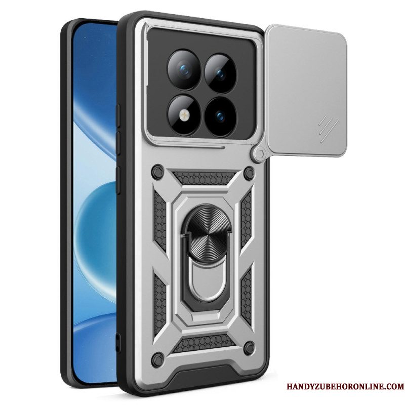 Hoesje Xiaomi Redmi Note 15 Pro Plus 5g Schuifbare Camerabescherming En Geïntegreerde Standaard Bescherming Hoesje