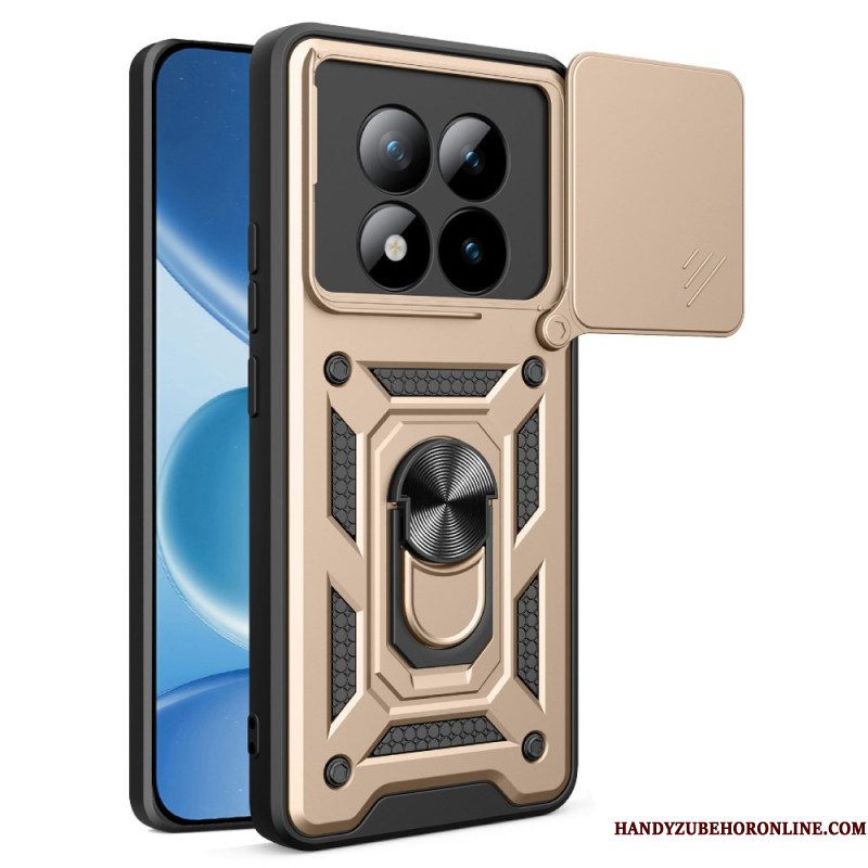 Hoesje Xiaomi Redmi Note 15 Pro Plus 5g Schuifbare Camerabescherming En Geïntegreerde Standaard Bescherming Hoesje