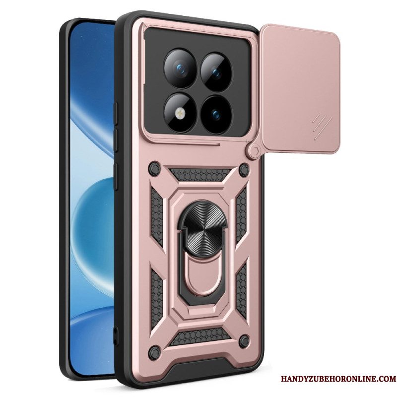 Hoesje Xiaomi Redmi Note 15 Pro Plus 5g Schuifbare Camerabescherming En Geïntegreerde Standaard Bescherming Hoesje